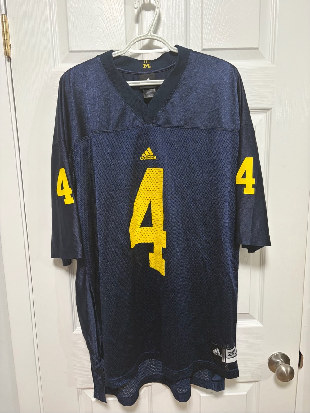 Vintage Adidas Michigan Wolverines #4 Football Jersey - Men's Size 2XL